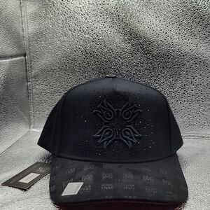 Black Embroidered Cap